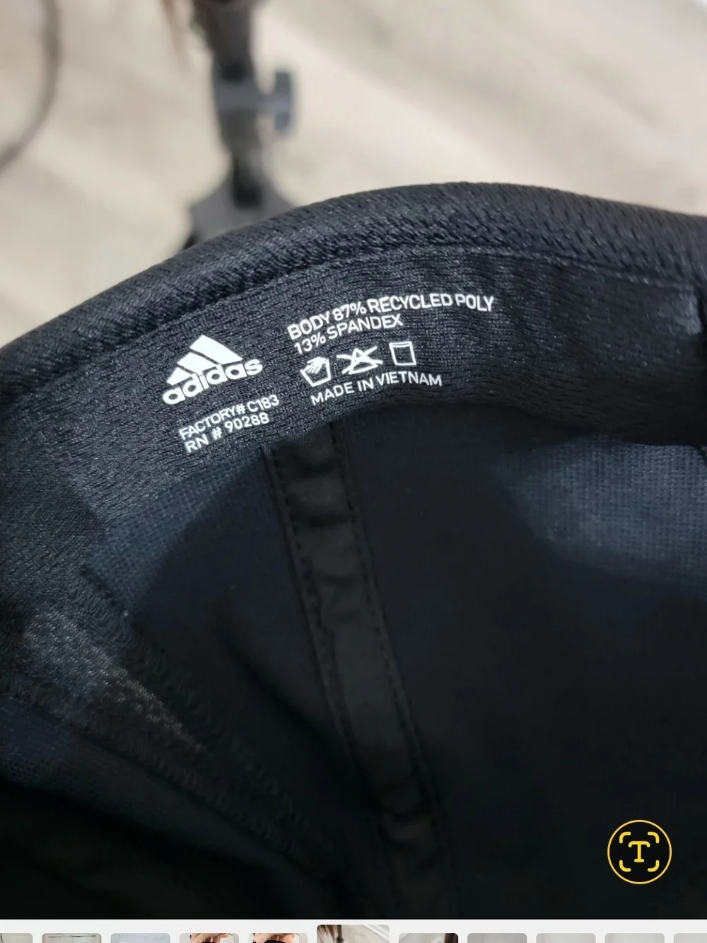 Adidas AEROREADY Black Baseball Cap OSFM Lightweight Logo Adjustable Running Hat
